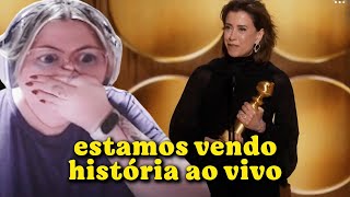 REAGINDO AO GLOBO DE OURO COM VITÓRIA DA FERNANDA TORRES | Cortes da Bel