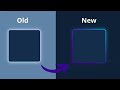 Modern CSS Border & Box Shadow Gradient Effect | Old vs New Design.