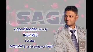 Saga group MD. Mr. Sameer Agarwal Sir. Jay Ho Saga.