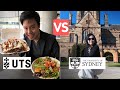 UTS vs UNIVERSITY of SYDNEY FOOD BATTLE & Campus Tour - Sydney Australia