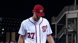 PHI@WSH: Strasburg whiffs five over six innings