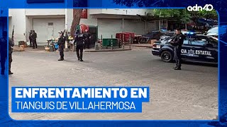 Tres detenidos deja balacera en tianguis de Villahermosa, Tabasco