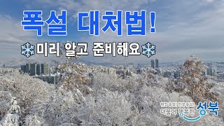 ☃️ 겨울철 폭설 주의사항 ❄️