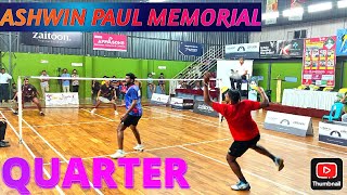 BENNET/EDWIN Vs ROJIN/UDAY:QUARTER:3rd ASHWIN PAUL MEMORIAL NATIONAL LEVEL BADMINTON TOURNAMENT 2025