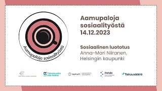 Aamupaloja sosiaalityöstä 14.12.2023