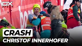 Alpine Ski Christof Innerhofer huge crash at Bormio | SuperG | 2023 🇮🇹