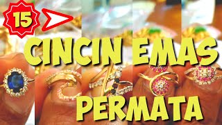 Cincin emas permata || review 15 cincin permata