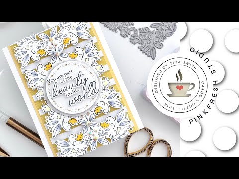 Betterpress with the Pinkfresh Studio Square Floral Frame Inspirational Card