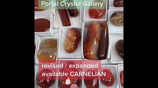 Carnelian available (specimens and jewelry)