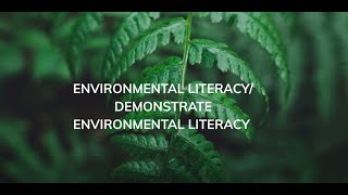 Environmental Literacy (Introduction)