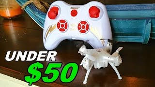 SkyTech TK106 - Nice Quadcopter / Camera Drone Under $50 Review, Flight \u0026 Unboxing - TheRcSaylors