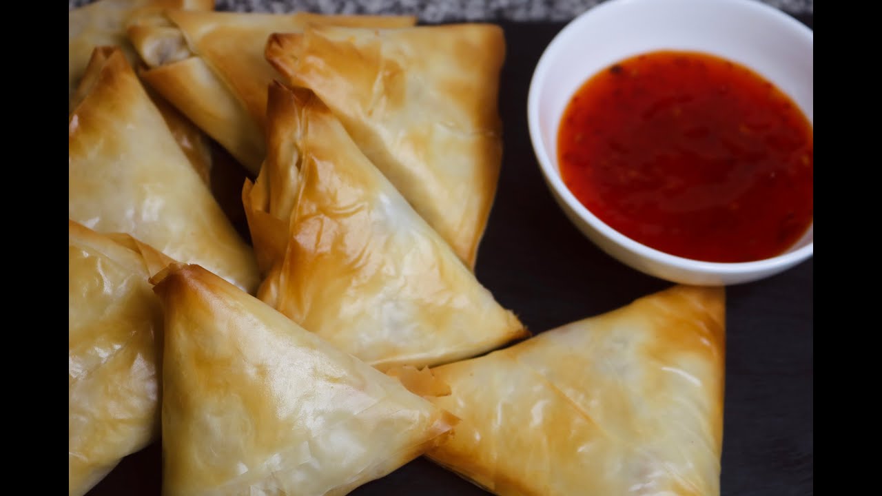 Baked Filo Pastry Samosa | No Fry Healthy Samosa | Sambuus Saliid La’an ...