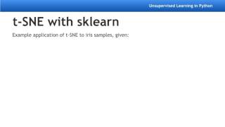 scikit-learn t-SNE for 2D maps of datasets