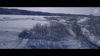 天塩町の冬　　　　　Winter in Teshio , Hokkaido