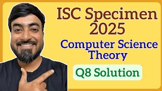 ISC Class 12 Computer Science 2025 Specimen Q8 | Java Program - Find LCM Recursively