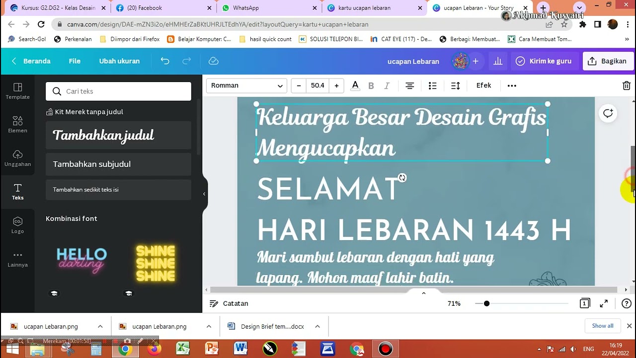 Membuat Desain Dengan Canva - YouTube