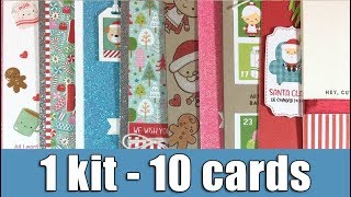 1 kit - 10 cards | December 2017 | giveaway