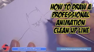 How to Draw a Professional Animation Clean Up Line