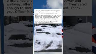 COPS SURPRISE NURSE WITH CLEARED DRIVEWAY IN HEARTWARMING MOMENT❤️