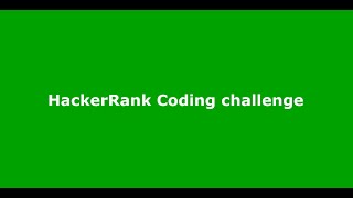 Solve HackerRank Coding Challenge in Java