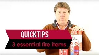 3 Fire items essential in any household