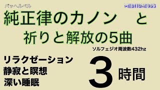 祈りと解放の5曲　純正律のカノン　平均律クラヴィーア曲集2巻5番フーガ    間奏曲作品118-2 　      グノーのアヴェマリア  　アヴェ・マリア　主よ人の望みの喜びを 3hours