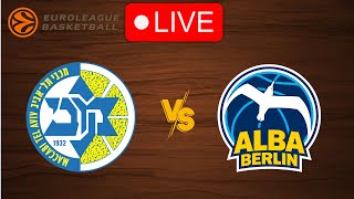 🔴 Live: Maccabi Tel Aviv vs Alba Berlin | EuroLeague 2024-2025 | Live Play by Play Scoreboard