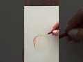 Colored Pencil Apple Tutorial