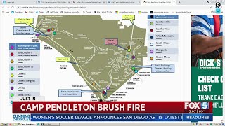 Brush Fire Forces Evacuations At Camp Pendleton
