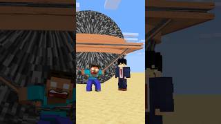 HELP Herobrine To Power Up Pull With Bigger And Bigger Bedrock #friendship #shorts #trending #anime