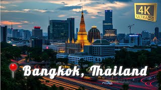 BEAUTIFUL Bangkok, CAPITAL of Thailand in 4K ULTRA HD 60FPS By DRONE