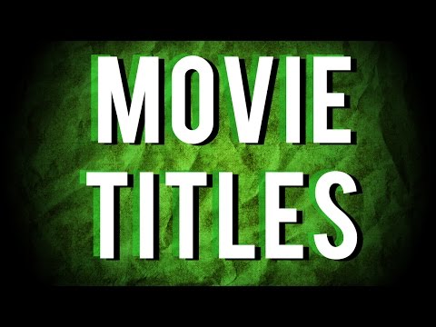 All About Movie Titles All About Movie Titles