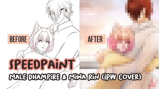 【Dhampire Never Cry Art's Speedpaint】 Male Dhampire \u0026 @miwarin (Indah Pada Waktunya Ver)