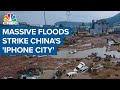 Massive floods strike China's 'iPhone City' after heaviest rains in 1,000 years