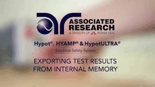 Exporting Test Results From Internal Memory