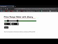 How to Create price range slider with jQuery || jQuery UI || 2021 Latest Trick