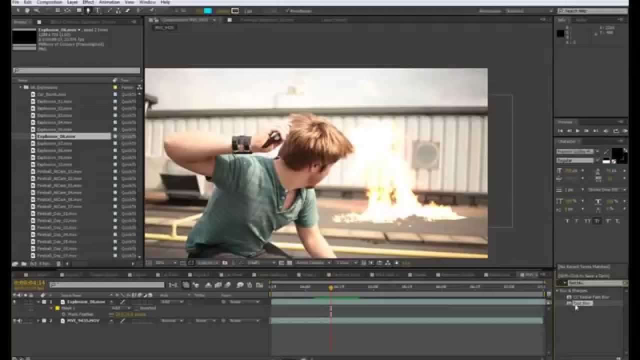 After Effects Explosion Tutorial Template Youtube