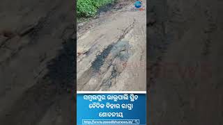 Road Problem: ସମ୍ବଲପୁର ଭାଲୁପାଲି ସ୍ଥିତ ବୈଦିକ ବିହାର ରାସ୍ତା ଶୋଚନୀୟ #Sambalpur #Shorts