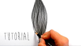 Tutorial | How to draw, shade realistic hair with graphite pencils | Emmy Kalia