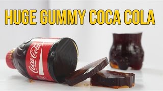 How to Make GIANT Gummy Coca Cola Bottle Shape Jelly Dessert Easy DIY Gummy Soda Jello