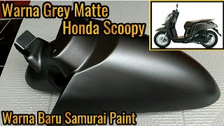 Warna Grey Matte Honda Scoopy Samurai Paint