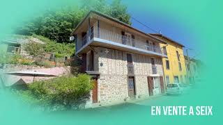 Vente maison avec cour privative et jardin à SEIX dans les Pyrénées Ariégeoises