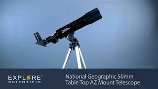 National Geographic 50mm Table Top AZ Mount Telescope