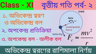 অভিকেন্দ্র বল || Centripetal force in bengali || Centripetal acceleration