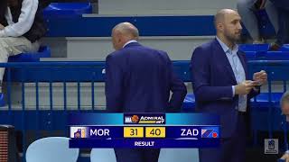 AdmiralBet ABA League 2024/25 highlights, Round 13: Mornar-Barsko zlato – Zadar (23.12.2024)