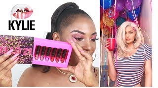KYLIE JENNER HELLO 21 MINI LIP SET REVIEW |BIRTHDAY COLLECTION KYLIE COSMETICS