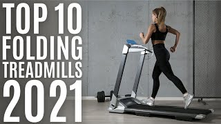 Top 10: Best Folding Treadmills for 2021 / Electric Motorized Running Machine for Fitness, Cardio