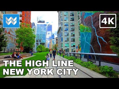 Walking tour of The High Line in Manhattan, New York City 【4K】 Walking tour of The High Line in Manhattan, New York City 【4K】