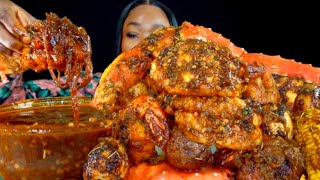 KING CRAB SEAFOOD BOIL MUKBANG | DESHELLED| SEAFOOD BOIL MUKBANG | Seafood | Muk
