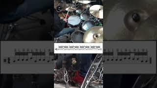 32分音符のシングルパラディドルをタム移動 ドラム フィルイン叩いてみた。drum Fill in #shorts